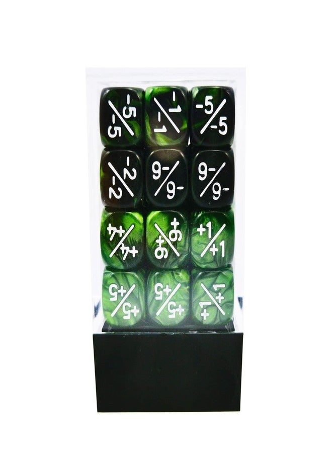 BESCON 36pcs 12mm Marble Green & Gemini Green Dice Counters Set, Small Token Dice Compatible with MTG, CCG, Card Games - Image 5